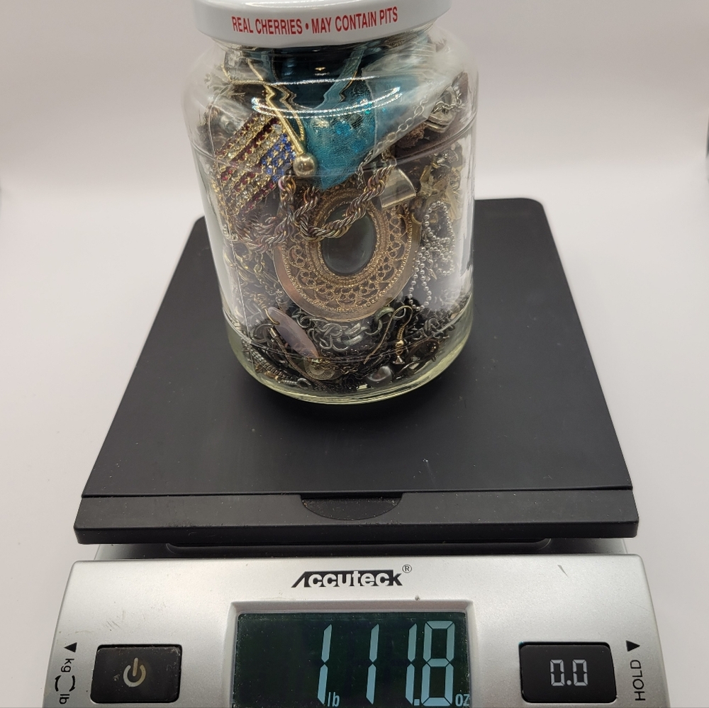 Jewelry Jar Craft Repair Repurpose Upcycle Mixed Lot 1lb